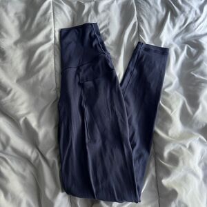 OFFLINE By Aerie Goals High Waisted Legging SIZE XS COLOR BLUE WITH POCKETS